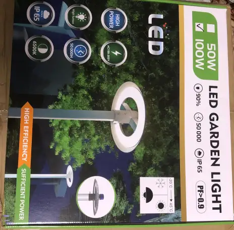 Уличный фонарь Garden Led 100W 6000K AC 100-265V, фотография 1