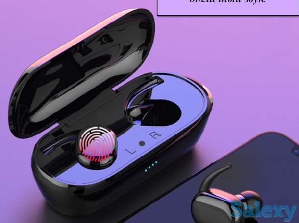 беспроводные наушники, сенсорное управление, отличный звук, фотография 1