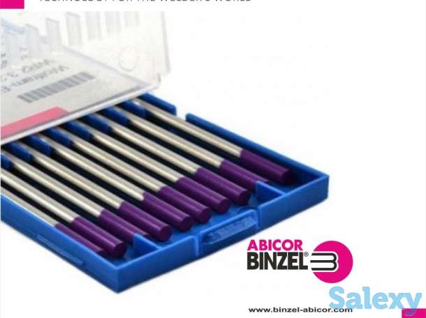 Вольфрамовый электрод E3 2.4*175 лиловый ( Abicor Binzel/ Абикор Бинцель), фотография 1