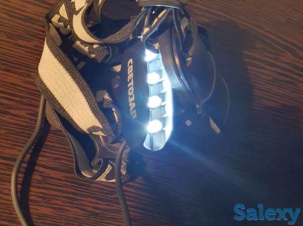 Классный налобный фонарик яркий, фотография 2