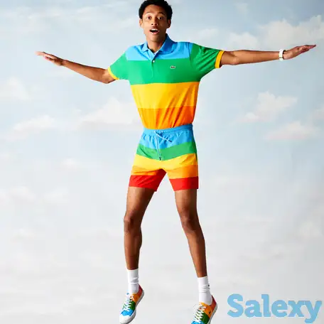 Купальные мужские шорты lacoste x polaroid, фотография 1