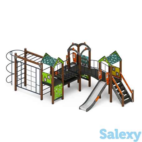 Детский игровой комплекс «городок (город)» дик 2.01.3.02-01 h=1200, фотография 1