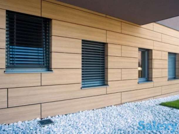 облицовка сдания, фасадные панели, HPL панели, фиброцементные, фотография 6