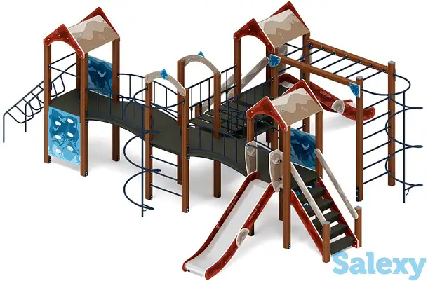 Дворик детства (алтай) - дик 2.01.4.02-04 - игровой комплекс h=1200, фотография 1