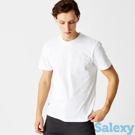 Мужская хлопковая футболка lacoste heritage с круглым вырезом и логотипом, фотография 1