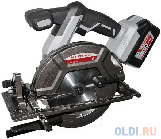 Дисковая пила интерскол дпа-165/18в 165мм, фотография 1