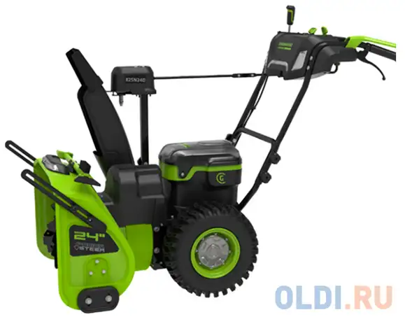 Снегоуборщик greenworks 82в, фотография 1