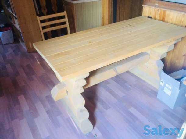 комплект для дачи стол и две скамьи, фотография 2
