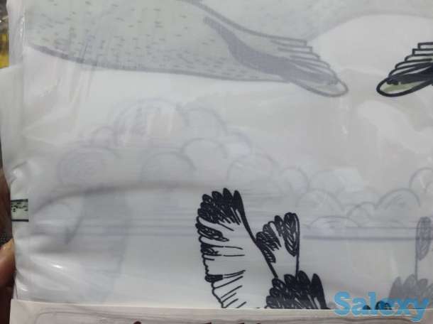 Шторка для ванны и душа, турецкая, с птицами гусями, фотография 3