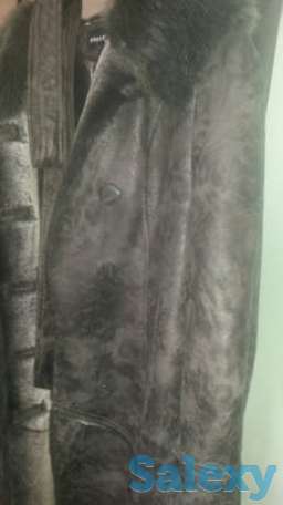 Недорогая женская дубленка на искусственном меху, фотография 1