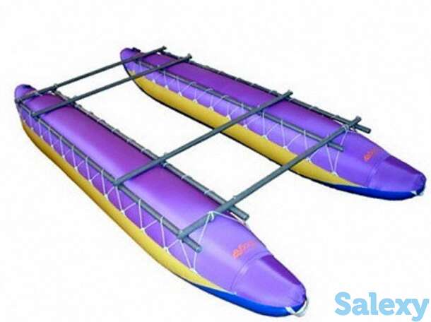 Надувной катамаран басег кп-4 оболочки с поддувами (без рамы), фотография 1
