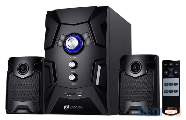 Колонки oklick ok-441 2.1 черный 50вт, фотография 1
