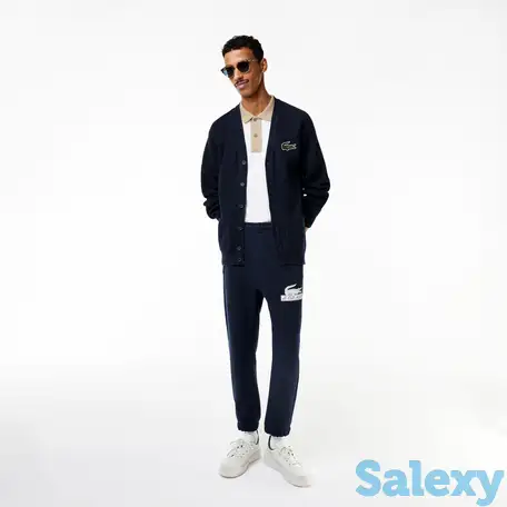 Мужские спортивные штаны lacoste relaxed fit из хлопка, фотография 1