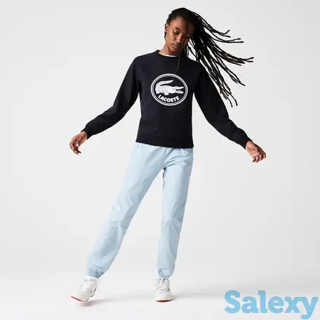 Женская флисовая толстовка lacoste с 3d-логотипом из органического хлопка, фотография 1