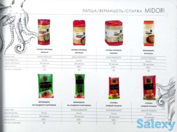 Приправы, морская капуста, васаби, чили, рис, лапша, уксус, фотография 10