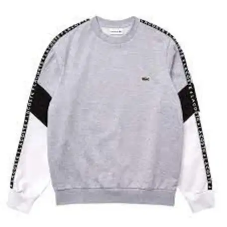 Мужская флисовая толстовка lacoste с круглым вырезом, фотография 1