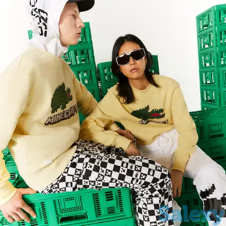 Мужской свитшот lacoste x minecraft unisex, фотография 1