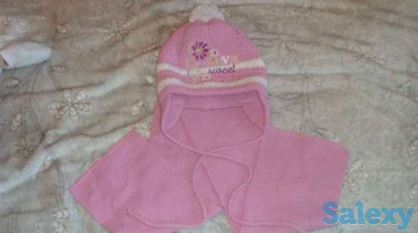 Шапка и шарф на девочку, фотография 1