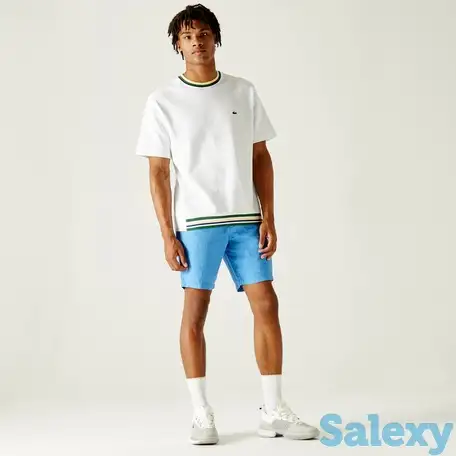 Мужские льняные шорты lacoste regular fit, фотография 1