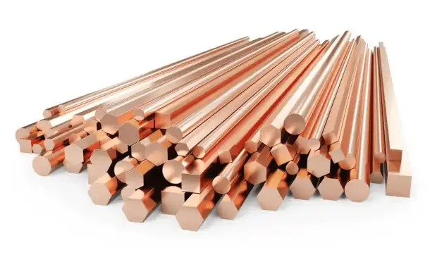 Шестигранник медный Размер: 12 мм; 17 мм; 38 мм, Марка: М1; М3; М2, фотография 1