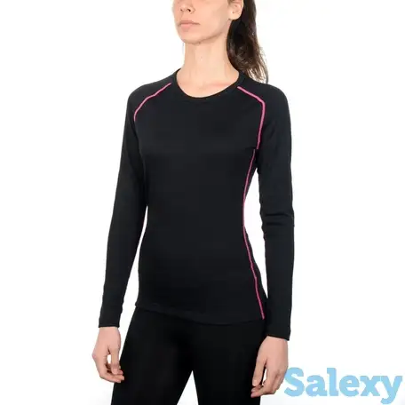 Термокофта mico woman dualtech heavy weight nero magenta, фотография 11