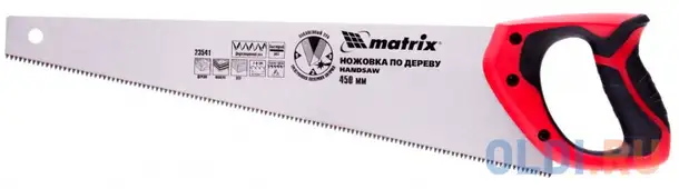 Ножовка по дереву, 450 мм, 7-8 tpi, зуб - 3d, каленый, фотография 1