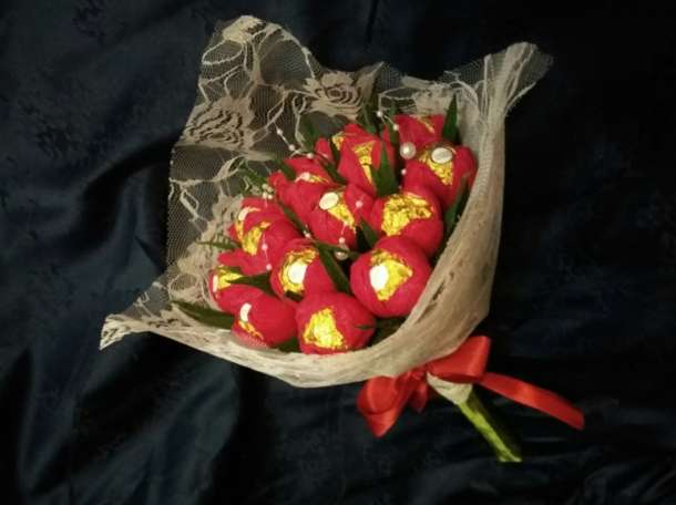 Сладкий букет из конфет, фотография 3