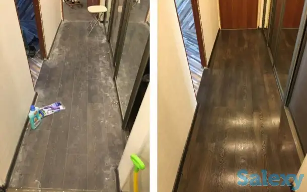 Генеральная влажная уборка после ремонта квартир домов коттеджей офисов магазинов кафе ресторан склад помещений, фотография 8