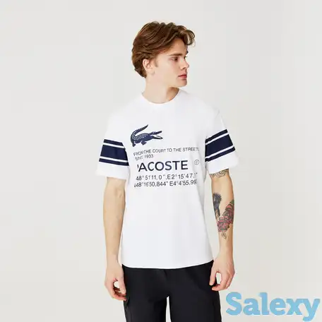 Футболка lacoste свободной посадки unisex, фотография 1