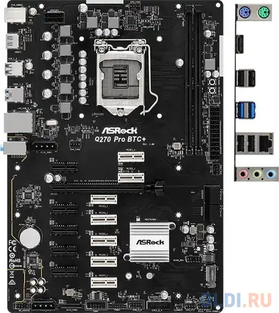 Материнская плата asrock q270 pro btc+, фотография 1