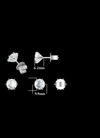 Серьги с бриллиантами 4 карата, фотография 5