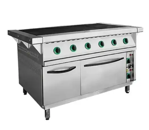 Электрическая плита Пищевые Технологии ПЭП-0,72-ДШ-01. Установканапольная Оснащениедуховой шкаф Количество конфорок 6 Ра, фотография 1