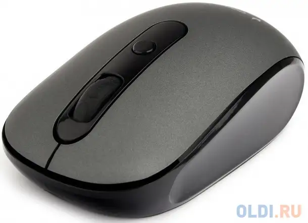 Gembird musw-355-gr {мышь беспроводная, серый, бесш.клик, soft touch, 3кн.+колесо-кнопка, 1600dpi, 2, фотография 1