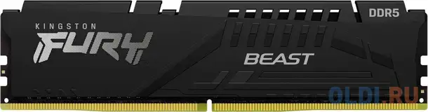 Память ddr5 16gb 5200mhz kingston kf552c40bb-16 fury beast rtl gaming pc5-41600, фотография 1