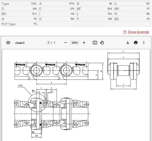 Гусеничная цепь экскаваторов Komatsu PC2000, фотография 1