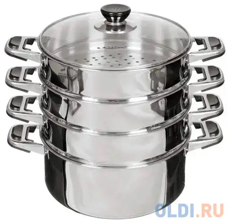 Мантоварка катунь кт-224aт 22 см 11 л нержавеющая сталь, фотография 1