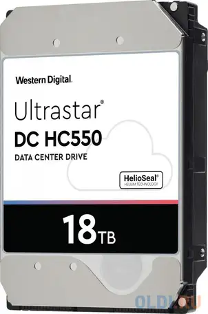 Жесткий диск western digital ultrastar dc hc550 18 tb 0f38459 wuh721818ale6l4, фотография 1