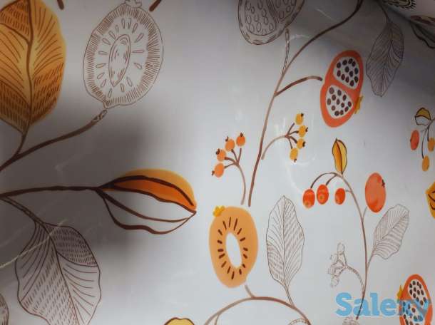 Красивая Гелевая плотная клеенка скатерть дастархан, нежные цветы, фотография 6