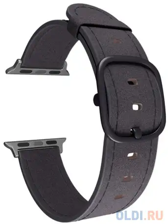 Ремешок lyambda minkar для apple watch чёрный dsp-03-44, фотография 1