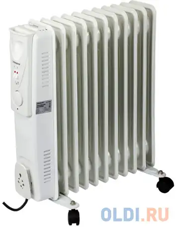 Масляный радиатор sonnen dfs-11 2500 вт белый, фотография 1