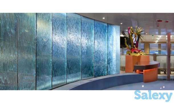 Воздушно пузырьковые колонны - панели. Водопады по стеклу., фотография 3