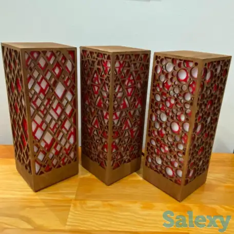 Красный Интерьерный светильник - ночник, фотография 12