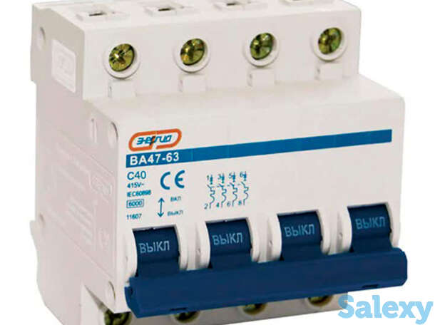 Автоматический выключатель 4P 50A ВА 47-63 Энергия, фотография 1