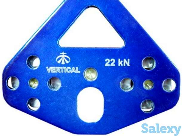 Блок-ролик вертикаль тандем с подшипником дюраль, фотография 1