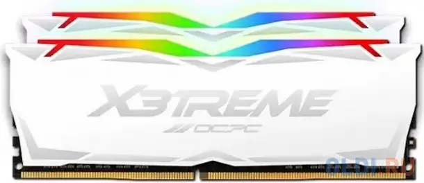 Модуль памяти ddr 4 dimm 32gb (16gbx2), 3600mhz, ocpc x3 rgb, фотография 1
