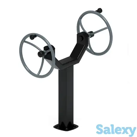 Рули (положение сидя) серый - уличный тренажер - ст 106-13, фотография 2