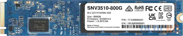 Ssd жесткий диск m.2 22110 800gb snv3510-800g synology, фотография 1