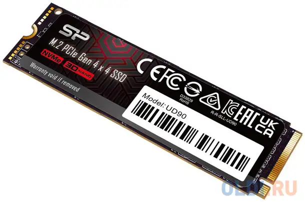 Накопитель ssd silicon power pci-e 4.0 x4 2tb sp02kgbp44ud9005 m-series ud90, фотография 1