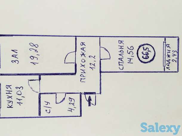 Продам 2комн.кв.,66.5кв, с ремонтом, 2021г, Коргальджинское шоссе 20б/1, фотография 10