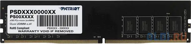 Оперативная память для компьютера patriot psd416g320081 dimm 16gb ddr4 3200 mhz, фотография 1